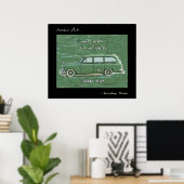 Sunday Drive Haiku Art Print (Thuiskantoor)