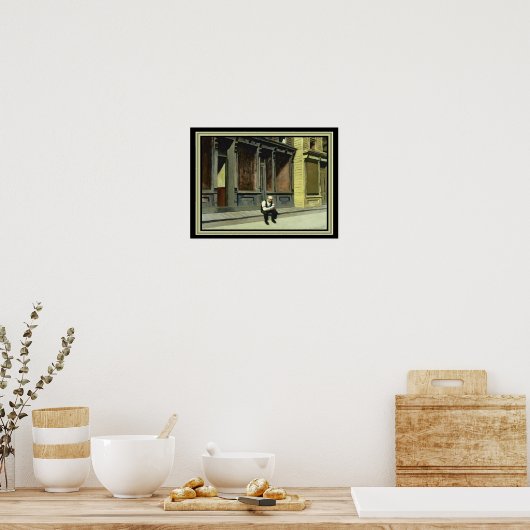 "Sunday" Edward Hopper 12 x 16 Print (Keuken)