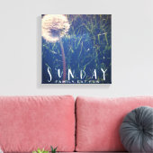 Sunday Family Eat Fun Canvas Afdruk (Insitu (Woonkamer))