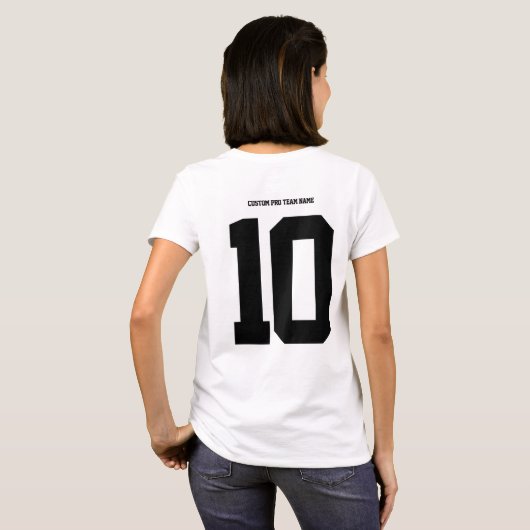 Sunday Football Jersey Tee - Custom Name & Number T-shirt (Achterkant volledig)