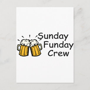 Sunday Funday Crew Beer Briefkaart