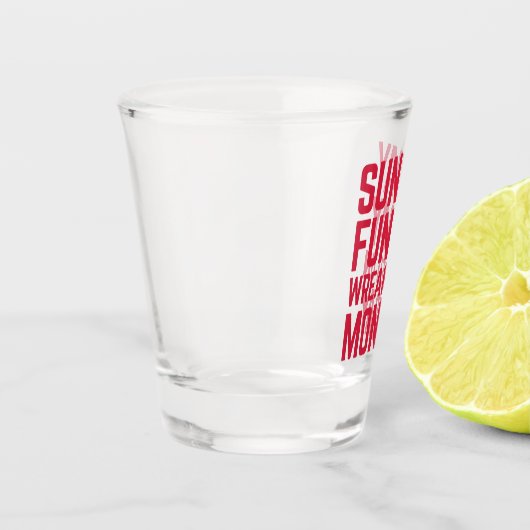 Sunday Funday Funny Quote Shot Glas (Links)