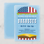Sunday Funday Patriotic Burger Barbecue Kaart (Voorkant / Achterkant)