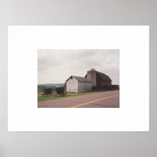 Sunday Morning Amish Gathering Poster (Voorkant)