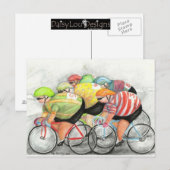 Sunday Ride Briefkaart, door Lyn Hurring Briefkaart (Voorkant / Achterkant)