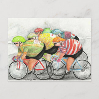 Sunday Ride Briefkaart, door Lyn Hurring Briefkaart