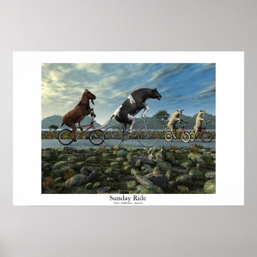 Sunday Ride Poster (Voorkant)