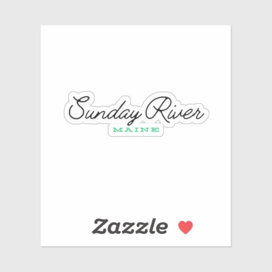 Sunday River Maine Sticker (Vel)