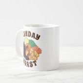 Sunday Roast Dinner British UK Food Medium Potates Koffiemok (Voorkant links)