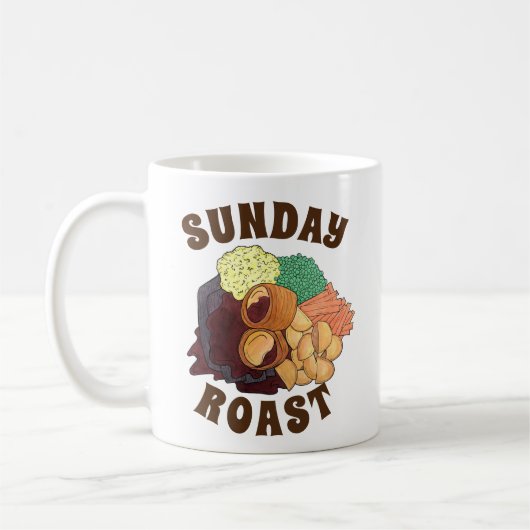 Sunday Roast Dinner British UK Food Medium Potates Koffiemok (Links)