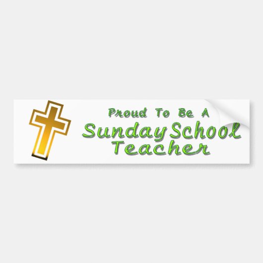 SUNDAY SCHOOL LT BUMPERSTICKER (Voorkant)