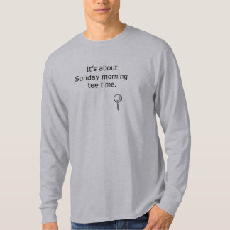 Sunday T-shirt Time Golf Design