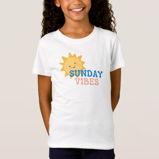 Sunday Vibes Cute Baby T-Shirt (Voorkant)