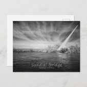 Sundial Bridge Monochrome Briefkaart (Voorkant / Achterkant)