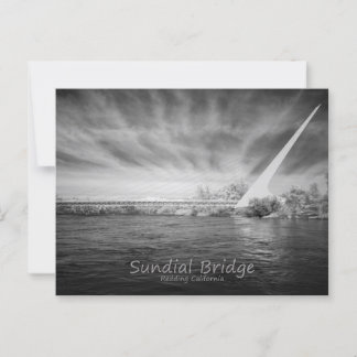 Sundial Bridge Monochrome Briefkaart
