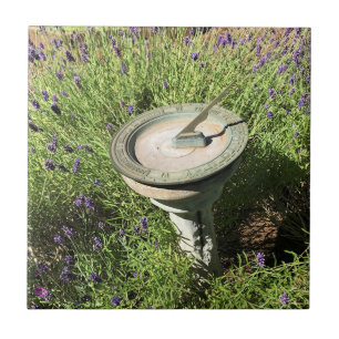 Sundial in Lavender Tegeltje