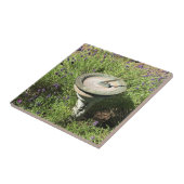 Sundial in Lavender Tegeltje (Zijkant)