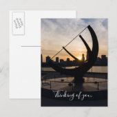 Sundial Sunset Penser À Votre Carte Postale (Devant / Derrière)