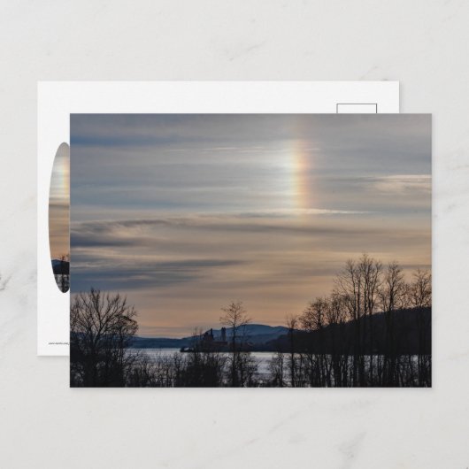 Sundog Over de Hudson Briefkaart (Voorkant / Achterkant)