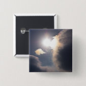 Sundog Rainbow Cloud Burst Apparel en Gifts Vierkante Button 5,1 Cm (Voorkant /achterkant)