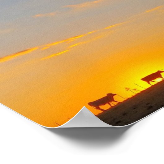 Sundown Silhouette Poster (Hoek)