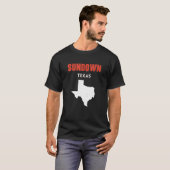 Sundown Texas State America Travel Texas T-shirt (Voorkant volledig)