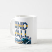 Sundsvall Artistic Ocean Waves Ceramic Mug (Devant gauche)