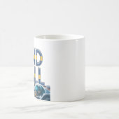 Sundsvall Artistic Ocean Waves Ceramic Mug (Centre)