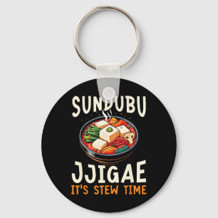 Sundubu Jjigae Aziatisch eten Foodie Koreaanse keu Sleutelhanger