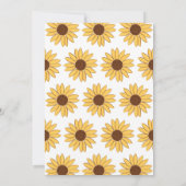 Sunflower 2e invitation anniversaire (Dos)