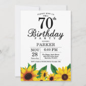 Sunflower 70e anniversaire Invitation (Devant)
