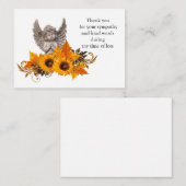 Sunflower Angel Carte de remerciements (Devant / Derrière)