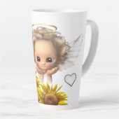 Sunflower Angel Latte Mok (Rechterhoek)