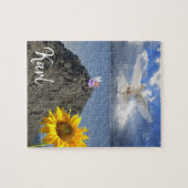 Sunflower Angel White Dove Puzzles Legpuzzel (Horizontaal)