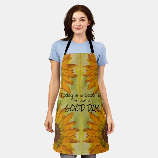 Sunflower Apron Schort (Gedragen)