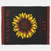 SUNFLOWER...APS FLEECE DEKEN (Voorkant (Horizontaal))