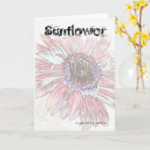 Sunflower Art - Inspiré par la carte nature (Fleur jaune)