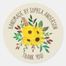 Sunflower Autumn Floral Bouquet - Dank u wel!