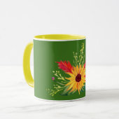 Sunflower Autumn Leaves herfst Mok (Voorkant links)