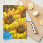 Sunflower Baby Angel Floral Cuisine Serviette (Quart Plié)