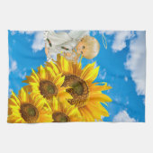 Sunflower Baby Angel Floral Cuisine Serviette (Horizontal)