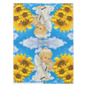 Sunflower Baby Angel Floral Sky Nappe (Devant)