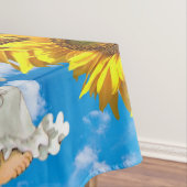 Sunflower Baby Angel Floral Sky Nappe (In Situ)