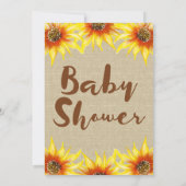 Sunflower, Baby Brunch, Baby shower Invitation (Dos)