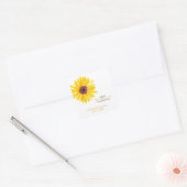 Sunflower Baby Shower Favor Stickers (Envelop)