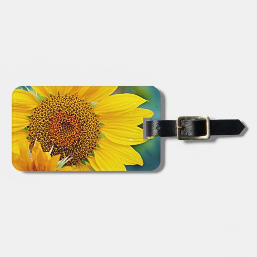 SUNFLOWER BAGAGELABEL TRAVEL GIFT (Voorkant horizontaal)