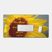 Sunflower Be Like a Flower quote Photographie (Clavier et souris)