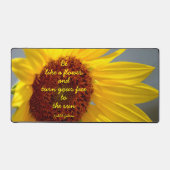 Sunflower Be Like a Flower quote Photographie (Recto)