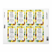 Sunflower Beauté Soins personnels Toner Étiquette  (Feuille entière)