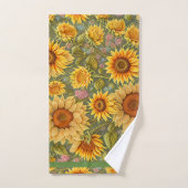 Sunflower Belle collection moderne (Serviette à main)